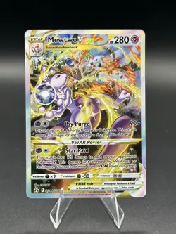 2023 Pokemon Crown Zenith Mewtwo VSTAR GG44/GG70 Galarian Gallery Ultra Rare NM - Image 1