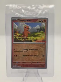 SEALED Charmander 004/165 SV: 151 [Gamestop Stamp] Promo Pokemon TCG NM/M - Image 1