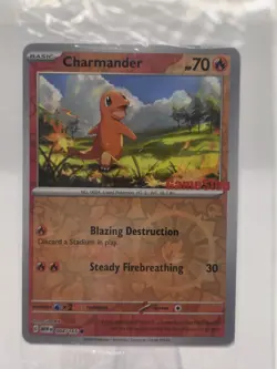 SEALED Charmander 004/165 SV: 151 [Gamestop Stamp] Promo Pokemon TCG NM/M - Image 2