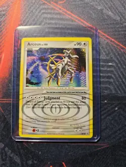 2009 Pokemon DP50 Arceus Black Star Promo Holo Rare MP - Image 1