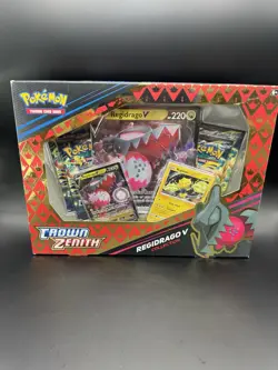 Pokemon TCG Crown Zenith Collection Regidrago V Collection - NEW Factory Sealed - Image 1