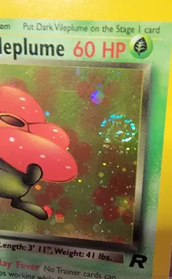 DARK VILEPLUME Pokemon Team Rocket 1st Edition Holo with Swirl 13/82 - NM - Image 5