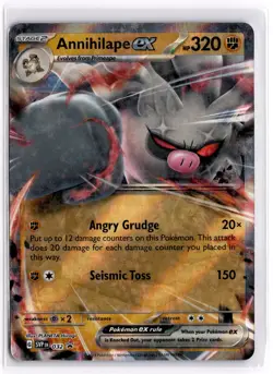 Pokemon TCG Annihilape ex 032 Sv: Scarlet & Violet Black Star Promo Double Rare - Image 1