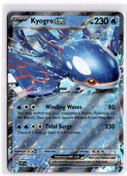 Pokemon TCG Kyogre ex 178 Sv: Scarlet & Violet Black Star Promo Double Rare - Image 1