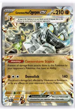 Pokemon TCG Cornerstone Mask Ogerpon ex 058/131 Prismatic Evolutions Double Rare - Image 1