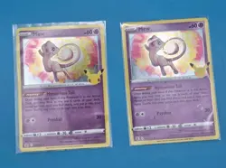 2 Mew Holo Rare Celebrations 011/025 LP Pokemon TCG - Image 1