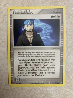 Archie - 71/95 Team Magma vs Team Aqua - Pokemon TCG - 2004 - Image 1