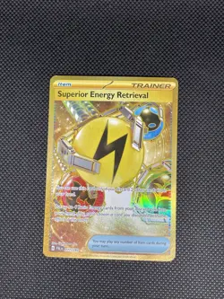 Pokemon -Superior Energy Retrieval 277/193 Gold Secret - Paldea Evolved - NM/M - Image 1