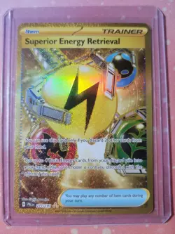 Pokemon TCG GOLD Superior Energy Retrieval Scarlet & Violet - Paldea Evolved HR - Image 1