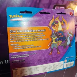 Pokemon XY Breakthrough 3 Pack Sealed Blister Evolution Pin Set Mega Charizard - Image 4