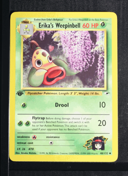 PSA 9 MINT 2000 Pokemon Gym Heroes #48 Erika's Weepinbell 1st Edition !!! - Image 3