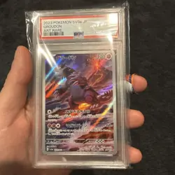 2023 POKEMON JPN SV3A-RAGING SURF ART RARE #069 GROUDON PSA 10 - Image 3