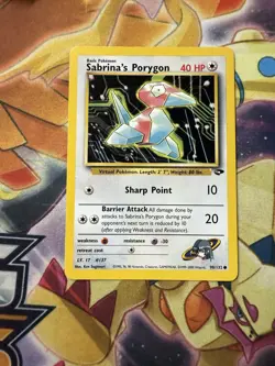 Pokemon Sabrina's Porygon 98/132 G2 Gym Challenge Unlimited NM - Image 1