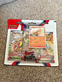 POKEMON - SCARLET & VIOLET BASE SET - Arcanine 3 Pack Blister BRAND NEW - Image 1