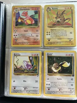 Vintage Pokemon Binder Lot - WOTC 1999-2000 Base/Jungle/Rocket/Gym - Approx 80 - Image 3