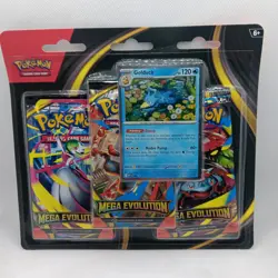 Pokemon TCG Mega Evolution 3 Pack Blister Golduck promo Sealed - Image 1
