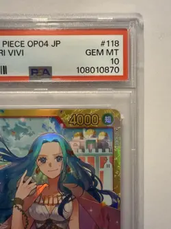 Nefeltari Vivi OP04-118 PSA 10 One Piece Kingdoms Alt Art Japanese Usa Seller - Image 4