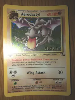 Aerodactyl 1st Edition Holo Prerelease Pokemon Card - Image 1