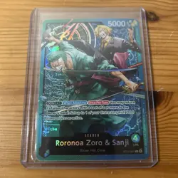 Roronoa Zoro & Sanji ST12-001 Leader Card - Foil - Starter Deck 12 - English NM - Image 1