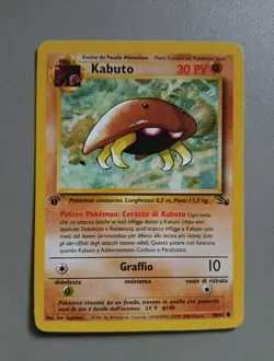 Pokemon Card Kabuto Fossil First Edition Italiano - Image 1