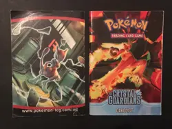 2 Pokemon Rulebook Card Manual Crystal Guardians Charizard EX Team Rocket Return - Image 2