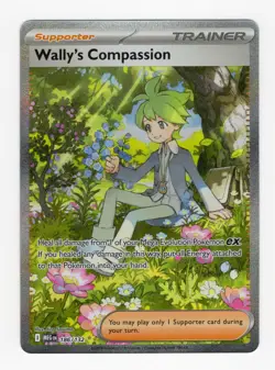 Pokemon Cards Wally's Compassion 186/132 Mega Evolution NM - Image 1