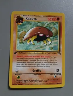 Pokemon Card Kabuto Fossil First Edition Italian - Image 1