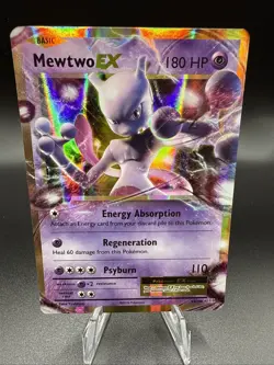 Pokemon TCG Mewtwo EX Full Art Holo Card 52/108 XY Evolutions, NM - Image 1