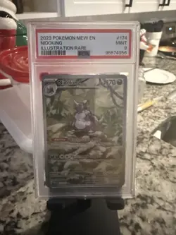 Pokemon TCG Nidoking Scarlet & Violet 151 Illustration Rare Card 174/165 PSA 9 - Image 1