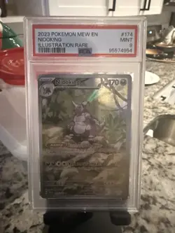 Pokemon TCG Nidoking Scarlet & Violet 151 Illustration Rare Card 174/165 PSA 9 - Image 3