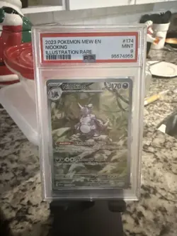Pokemon TCG Nidoking Scarlet & Violet 151 Illustration Rare Card 174/165 PSA 9 - Image 5