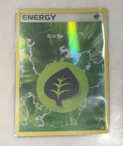 Pokemon Grass Energy Holo Card 105/110 Holon Phantoms TCG LP X3 - Image 4