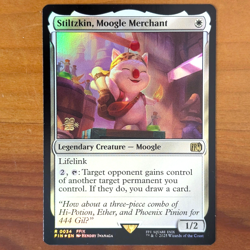 Stiltzkin, Moogle Merchant - Prerelease Foil Promo - Final Fantasy MTG - Image 1
