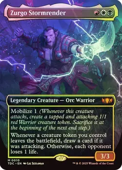 Zurgo Stormrender *Foil Borderless* - TDC - NM - Magic The Gathering - MTG - Image 1