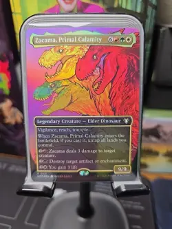 Zacama, Primal Calamity (Borderless) Commander Masters Foil - Image 1