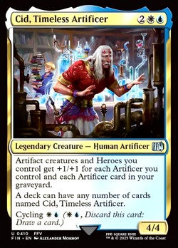 MTG Cid, Timeless Artificer 410 Foil Final Fantasy - Image 1