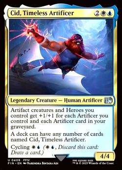 MTG Cid, Timeless Artificer 409 Foil Final Fantasy - Image 1