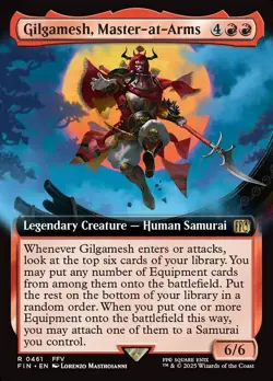 MTG Gilgamesh, Master-at-Arms 461 Rare Extended Art Final Fantasy - Image 1