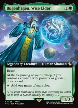 MTG Bugenhagen, Wise Elder 159 Rare Extended Art Final Fantasy Commander - Image 1