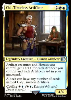 MTG Cid, Timeless Artificer 407 Foil Final Fantasy - Image 1