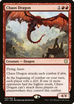 ~1x Chaos Dragon x1 ~NM~ AFC Magic the Gathering MtG~ - Image 1