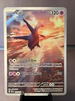 Pokemon TCG Latios 203/191 Surging Sparks Illustration Rare Full Art Holo NM/M - Image 1