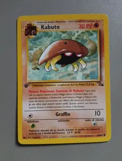 Pokemon Card Kabuto Fossil First Edition Italiano - Image 1