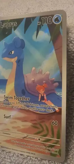 Pokemon`Misty's Lapras 194/192 Rare Illustration Destined Rivals - Image 3