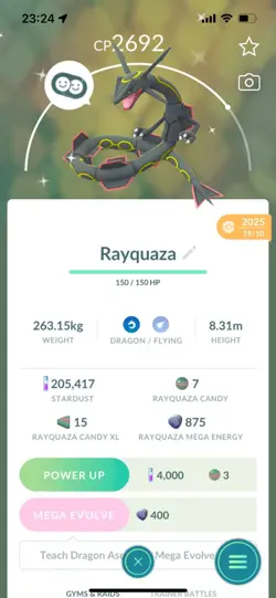 Pokemon Go (Stage 35 ) Shiny Legendary Rayquaza ( 4 Shinys ) (Reduced !) - Image 2