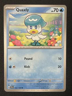 Pokemon - Quaxly - SVI 052/198 - Common - English - Near Mint - Image 1