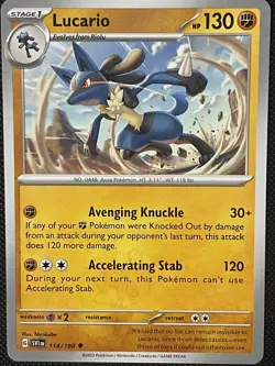 Pokemon - Lucario - SVI 114/198 - Uncommon - English - Near Mint - Image 1