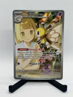 Lillie's Ribombee Pokemon TCG SV Journey Together JTG #164/159 - Image 1