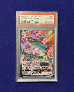 PSA 10 Rayquaza VMAX #252 Vmax Climax Japanese Pokemon 2021 GEM MINT - Image 1