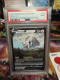 Pokemon Arceus V Promo Holo SWSH204 Sword & Shield PSA 9 2022 English - Image 1